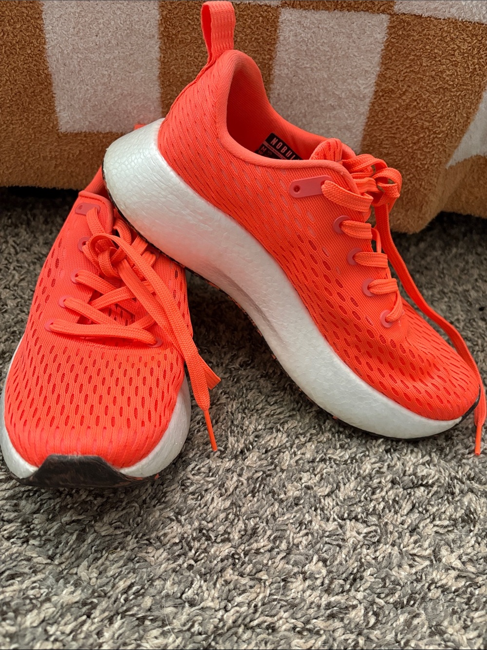 NOBULL Neon Coral Mesh Sneakers